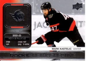 2023-24 Upper Deck Series 1 Mark Kastelic Rookie Retrospective Card #  RR-4 - Picture 1 of 2