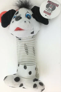 Juguete de peluche con resorte para perro dálmata 6" nuevo con etiquetas vintage - Imagen 1 de 6