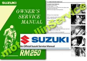 Suzuki RM250 Workshop Manual RM 250 1995 1996 Service Manual Shop Repair - Picture 1 of 2