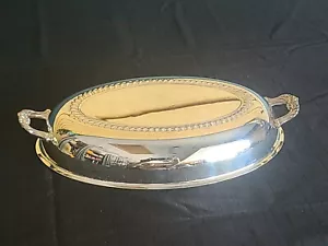 Porzione vintage placcata in argento *Coperchio piatto con manici * o *vassoio argento * ottime condizioni - Foto 1 di 15