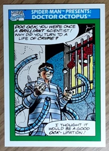 1990 Marvel Universe Card 151 SPIDER-MAN PRESENTS DOCTOR OCTOPUS. - Picture 1 of 3