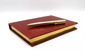 Graphic Image Journal 8" Leather Hardcover 224 UNLINED Pages RED Croc Embossed - Picture 1 of 9
