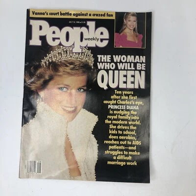 Журнал People - 16 июля 1990 - принцесса Диана - Vanna белый - Изображение 1 из 4