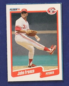 1990 Fleer Wax Cards #C7 John Franco MINT edges Reds - Picture 1 of 2