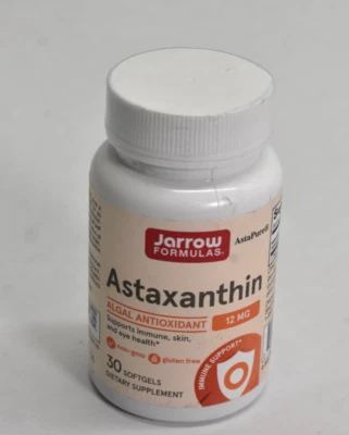 Jarrow Formulas Astaxanthin 12 mg 30 Softgels Capsules Dietary Supplement 07/26 - Image 1 of 4