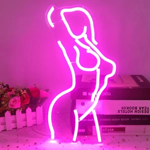 Lady Neon Signs Dimmable Lady LED Neon Signs Decor Sign Women Neon Lights for Be - Picture 1 of 7