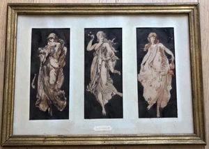 Alfred GOBERT (1822-1894) attribué à - Suite de 3 dessins de jeunes femmes - Bild 1 von 5