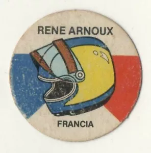 TARJETA DE COLECCIÓN RENE ARNOUX PILOTO DE CARRERAS FORMULA 1 ULTRA RARA ARGENTINA 1984 - Imagen 1 de 2
