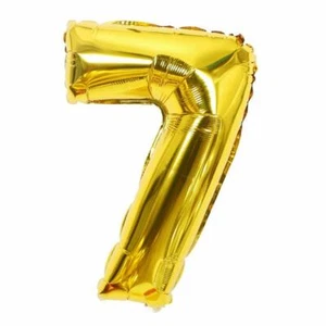 Number 7 Seven Gold 38" 95cm XXLarge Foil Balloon Birthday Party Decoration 13 - Picture 1 of 1