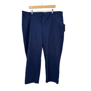 NYDJ PLUS Everyday Satin Ankle Pants In Peacoat - Bild 1 von 11