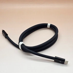 Câble USB-C Pro Apple Thunderbolt 4 MU883AM/A (1M) authentique A2804 noir original - Photo 1 sur 4