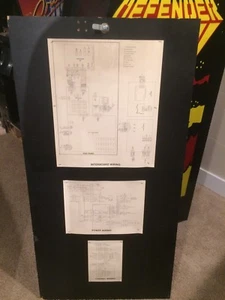 DEFENDER Arcade Cabinet Back Door Interboard Power Wiring SCHEMATIC 16-3001-200 - Picture 1 of 6