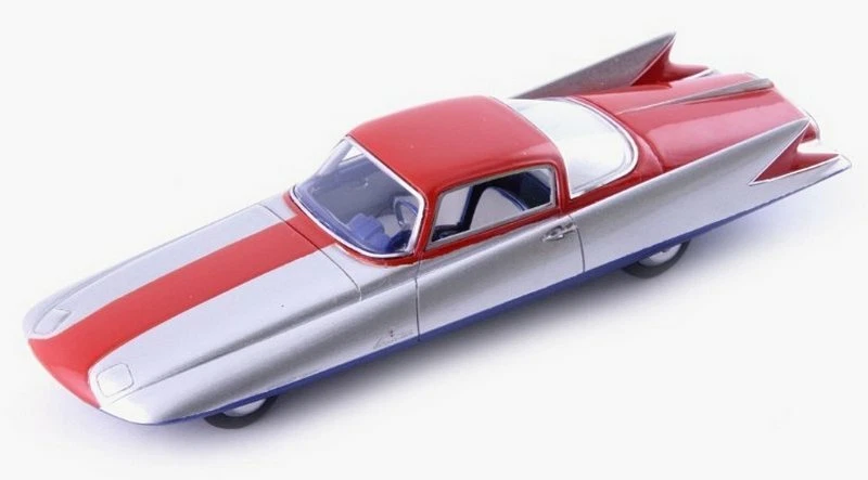 Ghia Streamline X Coupe Gilda Silver/Red 1:43 AVENUE 43 60074 - Immagine 1 di 1