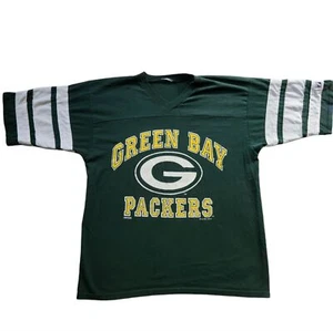 Vintage 90s Logo 7 Green Bay Packers Football T Shirt - Picture 1 of 6