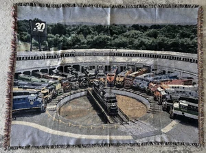Norfolk Southern Railroad Wandteppich gewebte Decke Lokomotive Zug 68x48 Zoll. - Bild 1 von 8