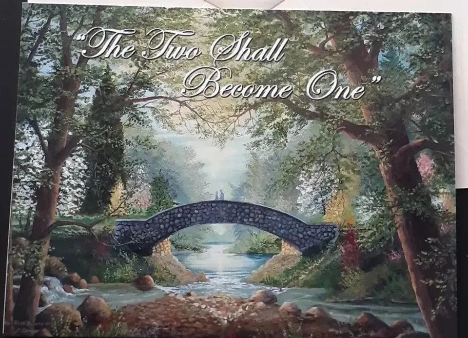 Unused Leanin' Tree Greeting Card & Envelope ~ For FRIEND'S WEDDING - Image 1 of 4