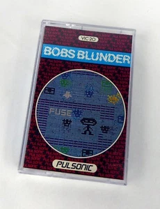 Commodore VC 20 VIC 20 -- BOBS BLUNDER (Pulsonic) -- Cassette de cinta - Imagen 1 de 1
