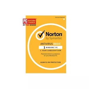 Norton AntiVirus Basic for Windows (1 User) 21366381 - Picture 1 of 1