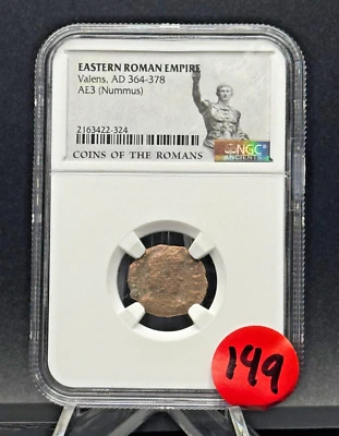 AE3 Valens Roman Coin (AD 364–378) – NGC Ancients Certified ⚔️ Eastern Empire 🏛 - Image 1 of 4