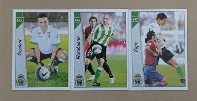 LOTE 3 FICHAS + RACING DE SANTANDER. LAS FICHAS DE LA LIGA 2007. MUNDICROMO  - Imagen 1 de 2