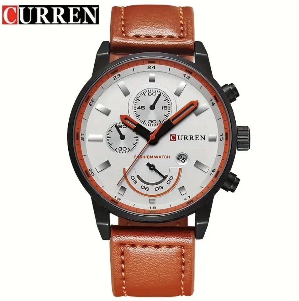 CURREN Men Watch Top Brand Men Military Sport Wristwatch Leather Quartz Watches Foto 1 de 1