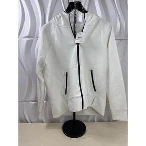 Sport Fleece Full Zip Hoodie – Women’s Small – Pure White – NEW WITH TAGS - Picture 1 of 8