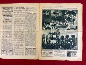 Papa Pio XI processione Roma 1929 rivista storica Pro Familia illustrata d'epoca - Picture 1 of 6
