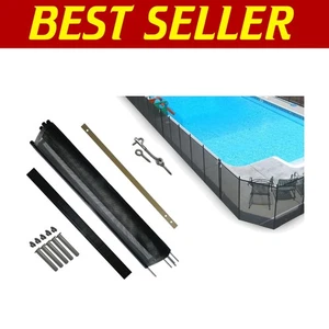 Durable UV-Resistant Pool Fence DIY Kit - Safe 12' Section for Families - Picture 1 of 11
