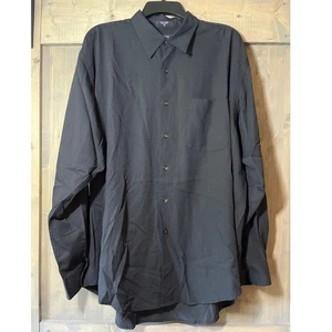 Camisa de vestir vintage Nautica manga larga abotonada negra para hombre talla XL - Imagen 1 de 7