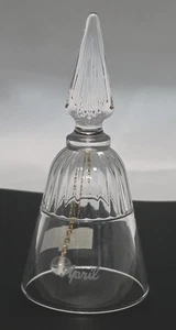 Vintage Westmoreland April Bell 24% Lead Crystal Japan Etched Glass Collectible - Picture 1 of 7