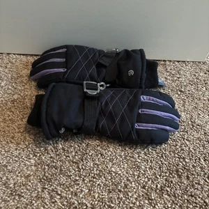 Girls’ CHAMPION 3M THINSULATE INSULATE 80 GRAM GLOVES, Purple/Black , MEDIUM - Picture 1 of 2