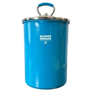 Kuhn Rikon Swiss Design Blue 3.5 Qt Vegetable Steamer Pot with Strainer Lid EUC - Picture 1 of 8