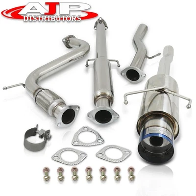 GODSNOW Steel Catback Exhaust 60mm + 4.5" Burnt Tip For 1994-1997 Honda Accord — 第 1/4 张图片