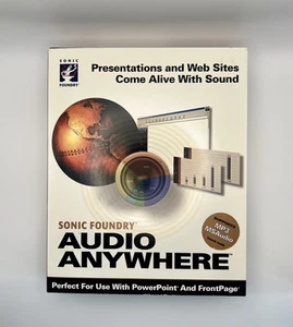 Sonic Foundry Audio Anywhere Supports MP3 and MS Audio on CD for PC - Picture 1 of 8
