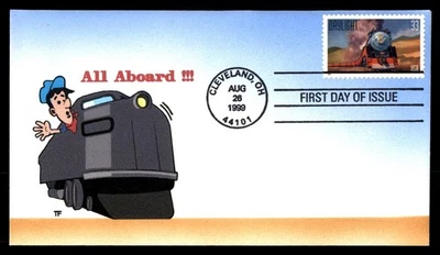 Mayfairstamps US FDC 1999 Ohio All aboard daylight stamp First Day Cover aau_492 - Image 1 of 2