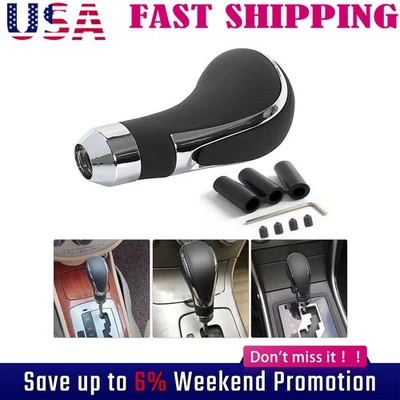 Perilla de cambio de marchas universal para automóvil palanca de cambios manual palanca mango negro Kgmpfqtlkt Foto 1 de 4