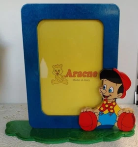 Portafoto in legno colorato bimbi foto 13x18cm Pinocchio porta foto bambini - Foto 1 di 5