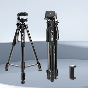ZOMEI Portable Travel Tripod Stand Pan head for Canon Nikon Sony DSLR DV Camera - Picture 1 of 9