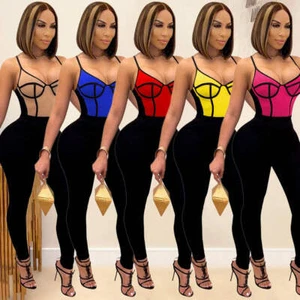 Women's Fashion Sexy Suspender Tight Women's Jumpsuit - Picture 1 of 35