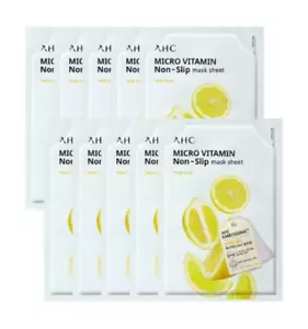 AHC Micro Vitamin Non-Slip Mask Sheet 33ml 10sheets Tone Care K-Beauty - Picture 1 of 9