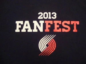 NBA Portland Trail blazers 2013 Fanfest Black t shirt L - Picture 1 of 3