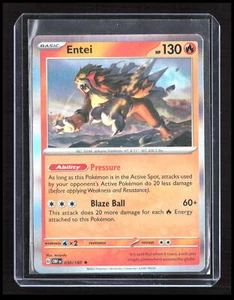 Entei 030/197 Holo SV03: Obsidian Flames Pokemon tcg CB-2-1-C-3 - Imagen 1 de 7