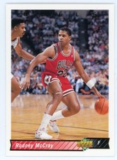 1992-93 Upper Deck Chicago Bulls Basketball Card #344 Rodney McCray