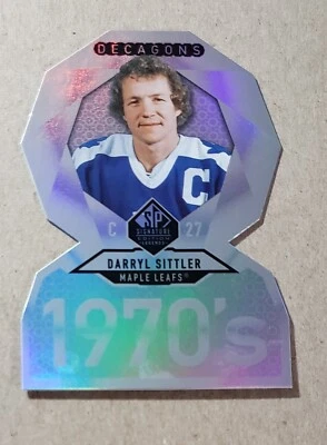 2020-21 SP Signature Legends Decagons Darryl Sittler #DC-13 Toronto Maple Leafs - Image 1 of 2