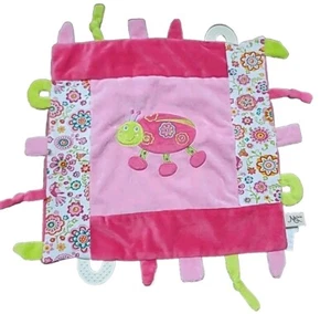 Maison Chic Ladybug Lovey Security Blanket Pink with Tabs Velour 2014 - Picture 1 of 6