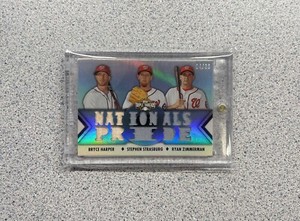 2012 Triple Threads Bryce Harper Stephen Strasburg Ryan Zimmerman Game Used /36