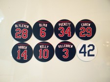 Minnesota Twins Retired Jerseys Magnets - Pick Any Retired Number - Hrbek Oliva