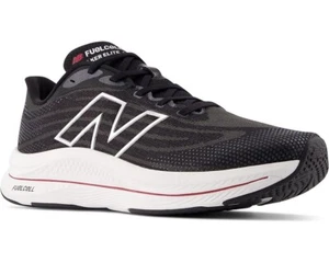 New Balance® Men's 12 4E EXTRA WIDE FuelCell Walker Elite Sneakers in Black/Red - Picture 1 of 5