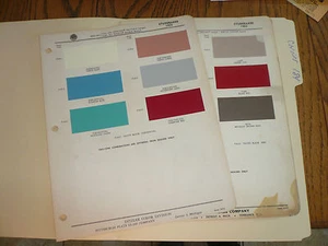 Muestras de pintura con chip de color Studebaker Ditzler 1959 - Imagen 1 de 1