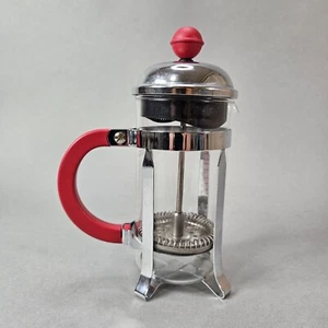 Starbucks French Press Stainless Steel Chrome Silver Coffee Maker Glass - Bild 1 von 5